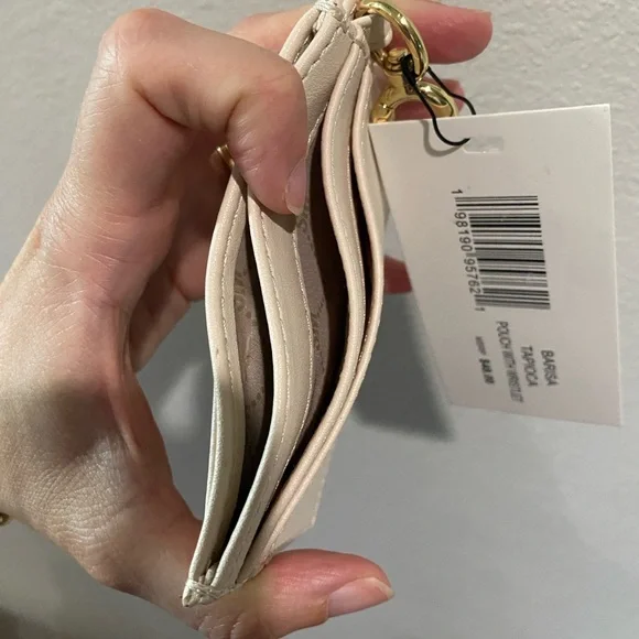 Steve Madden Ivory Card Case with Gold Hardware - Picture 7 of 7